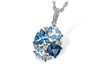 A235-10645: NECK 2.60 BLUE TOPAZ 2.70 TGW