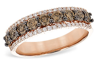 A318-80718: LDS WED RG .80 TW BROWN DIAS 1.00 TW