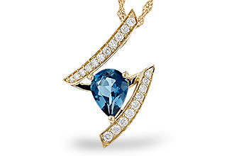 A320-56127: NECK 1.04 LONDON BLUE TOPAZ 1.23 TGW (8x6MM)