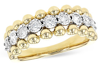 B318-74345: LDS DIA WED RG .40 TW