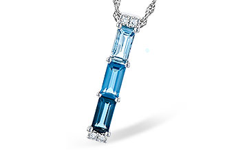 B318-76145: NECK 1.26 BLUE TOPAZ 1.30 TGW