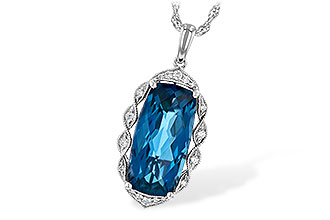 C236-01554: NECK 6.70 LONDON BLUE TOPAZ 6.81 TGW