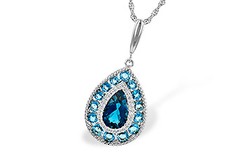 C236-04345: NECK 2.55 TW BLUE TOPAZ 2.65 TGW