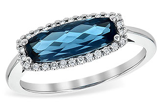 C236-05263: LDS RG 1.79 LONDON BLUE TOPAZ 1.90 TGW