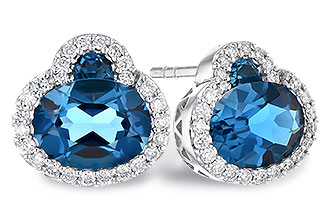 C318-79763: EARR 2.60 TW LONDON BLUE TOPAZ 2.81 TGW