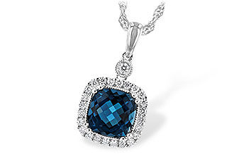 D235-10645: NECK 1.63 LONDON BLUE TOPAZ 1.80 TGW (7MM LBT)