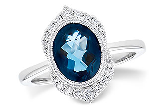 D318-80699: LDS RG 1.86 LONDON BLUE TOPAZ 2.00 TGW