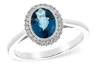 E235-10663: LDS RG 1.27 LONDON BLUE TOPAZ 1.42 TGW