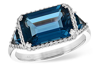 E236-02499: LDS RG 4.60 TW LONDON BLUE TOPAZ 4.82 TGW (12x8MM)