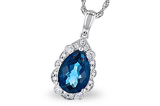 E318-79808: NECK 2.25 LONDON BLUE TOPAZ 2.40 TGW (10x7 PS)