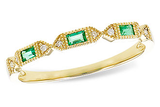 E319-64299: LDS WED RG .10 EMERALD .12 TGW