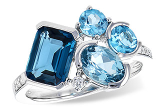 H318-79772: LDS RG 3.08 BLUE TOPAZ TW 3.15 TGW