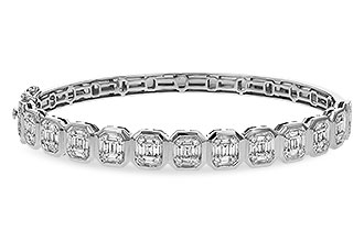 K320-55253: BANGLE .81 TW BAGUETTE 1.00 TW