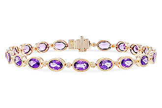 L319-66162: BRACELET 6.86 TW AMETHYST 6.90 TGW