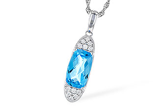 M319-64308: NECK 2.02 BLUE TOPAZ 2.12 TGW